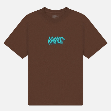 Мужская футболка Vans Stone Swirl Loose, цвет коричневый, размер XXL