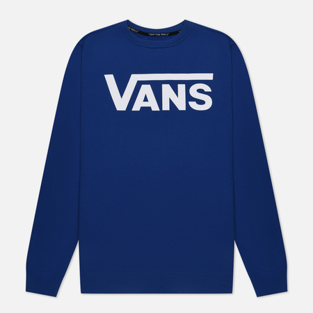 фото Мужская толстовка vans classic crew ii, цвет синий, размер xs