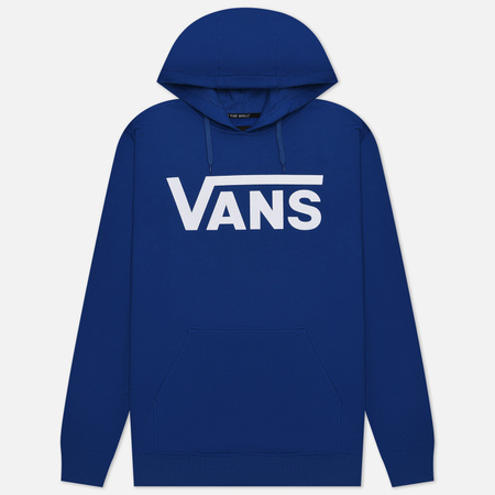 фото Мужская толстовка vans classic hoodie ii, цвет синий, размер xs