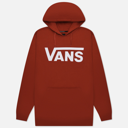 фото Мужская толстовка vans classic hoodie ii, цвет оранжевый, размер s