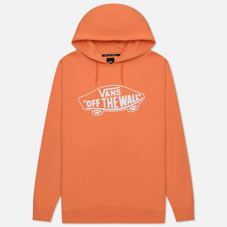 фото Мужская толстовка vans off the wall hoodie ii, цвет оранжевый, размер m