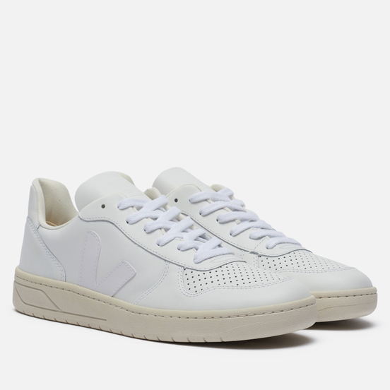 Мужские кроссовки VEJA V-10 Leather Extra White