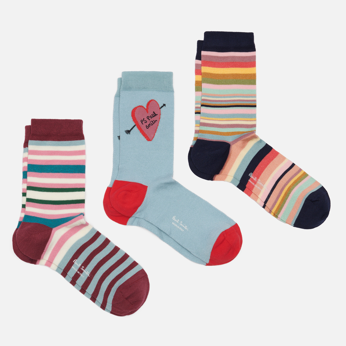 Paul Smith Комплект носков Heart & Stripe Mix 3-Pack