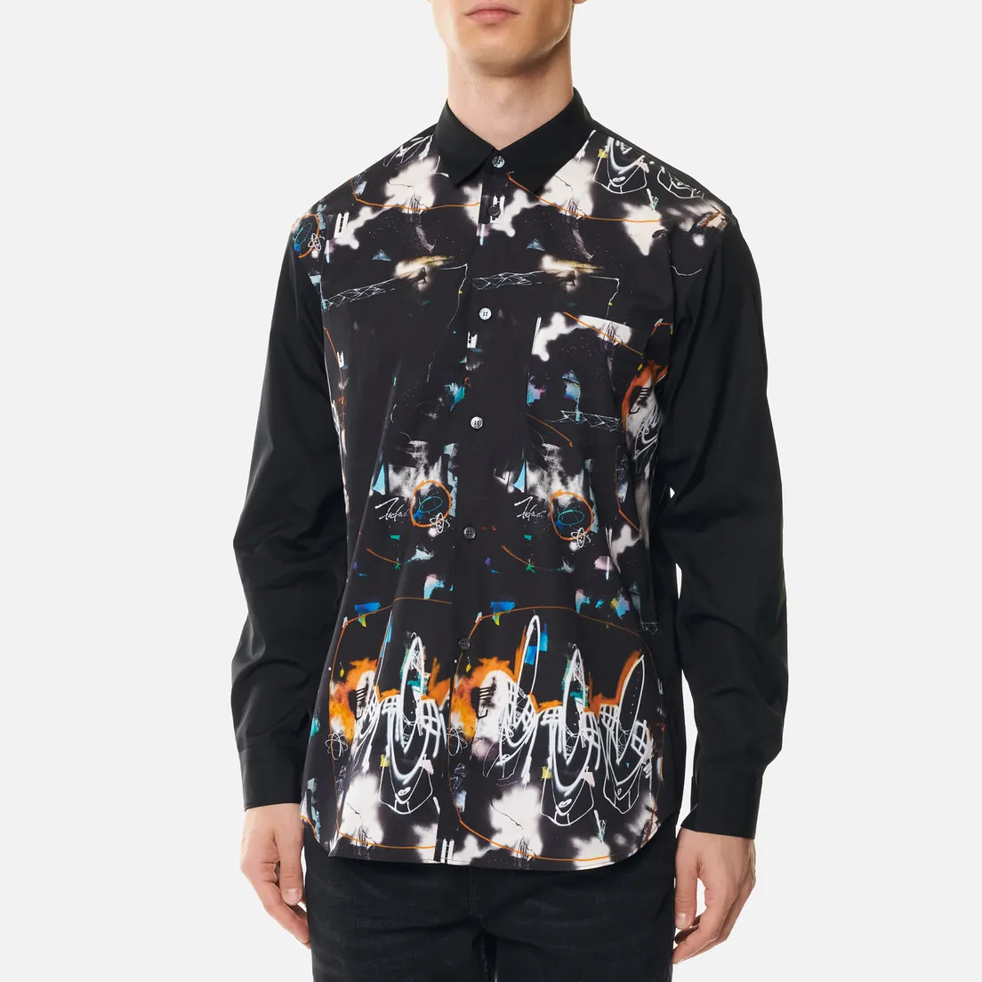 Comme des Garcons SHIRT Мужская рубашка x Futura Print A Front