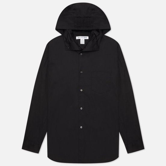 Мужская рубашка Comme des Garcons SHIRT Button Up Hoodie Black