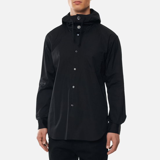 Мужская рубашка Comme des Garcons SHIRT Button Up Hoodie Black