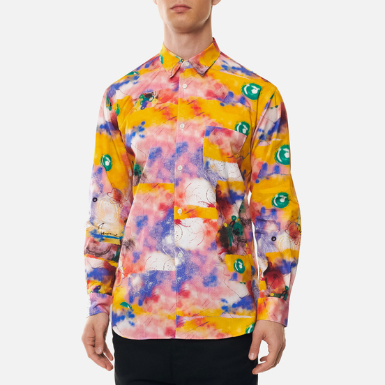 Мужская рубашка Comme des Garcons SHIRT x Futura Print B Yellow