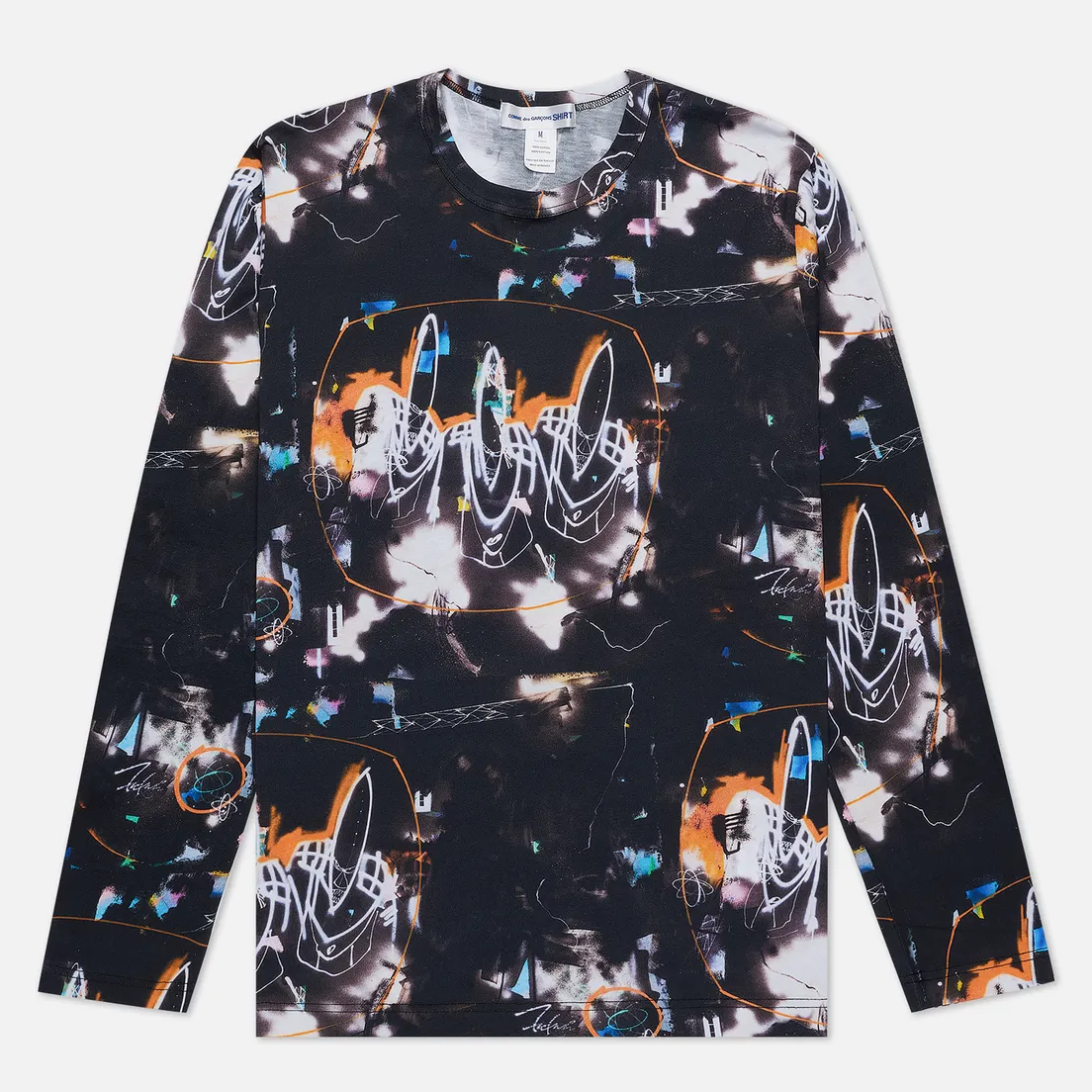 Comme des Garcons SHIRT Мужской лонгслив x Futura Print A