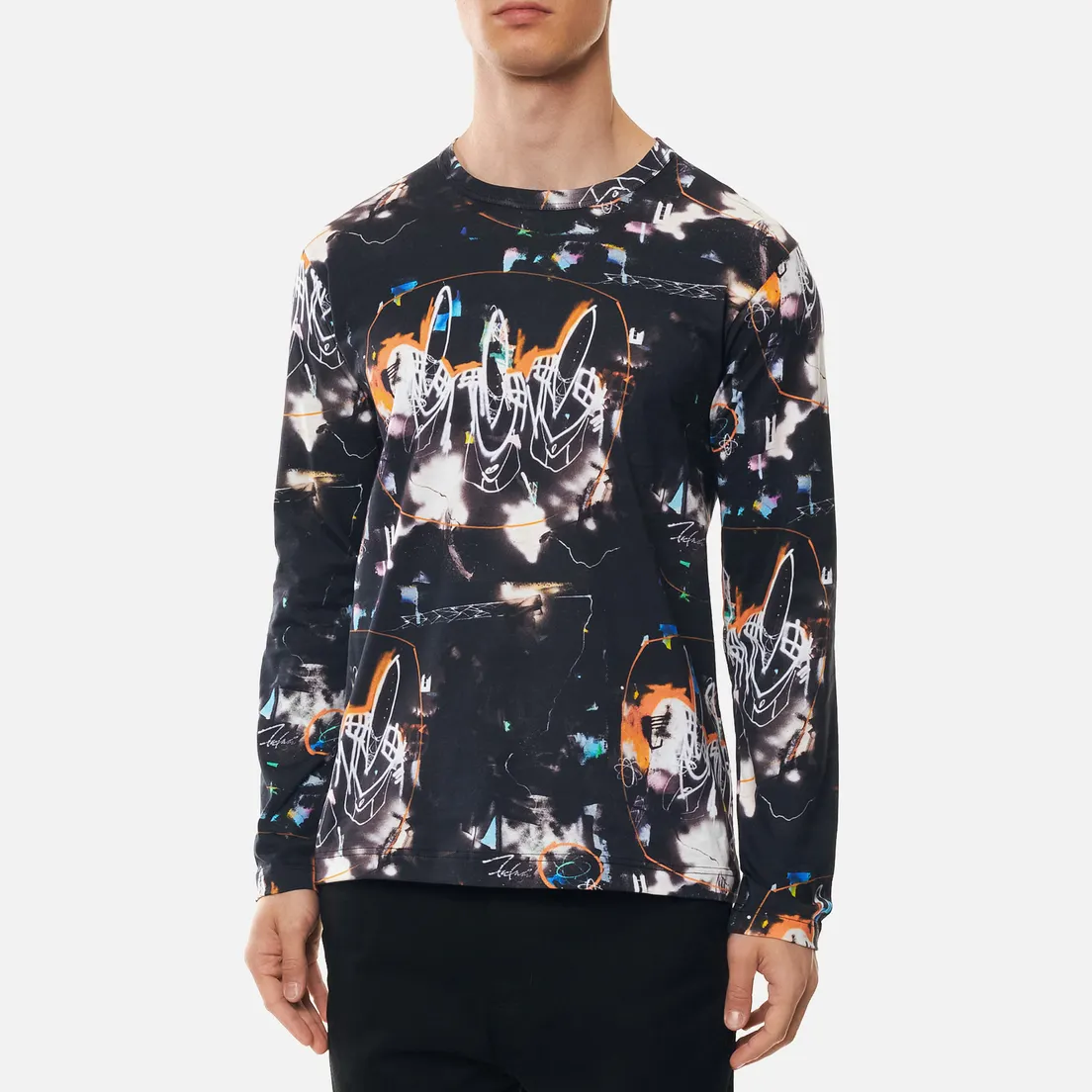 Comme des Garcons SHIRT Мужской лонгслив x Futura Print A