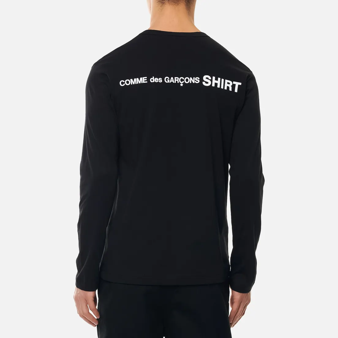 Comme des Garcons SHIRT Мужской лонгслив Logo Print Back