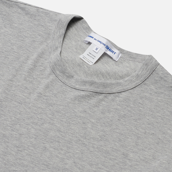 Мужской лонгслив Comme des Garcons SHIRT Logo Print Back Top Grey