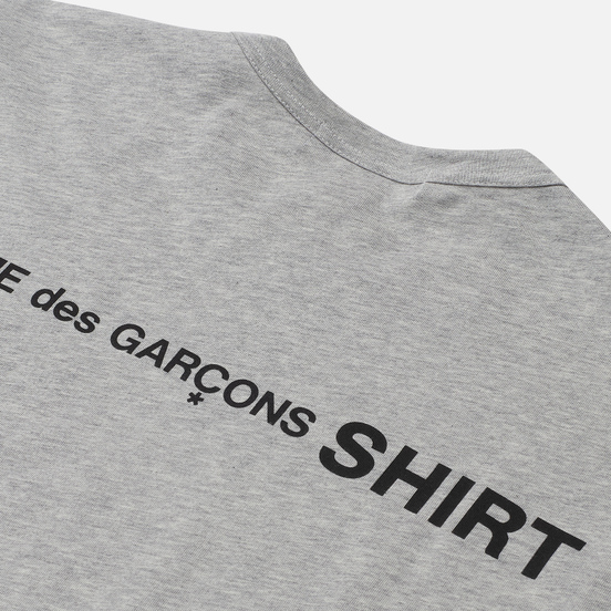 Мужской лонгслив Comme des Garcons SHIRT Logo Print Back Top Grey