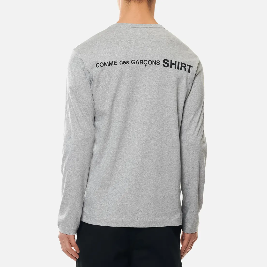 Comme des Garcons SHIRT Мужской лонгслив Logo Print Back