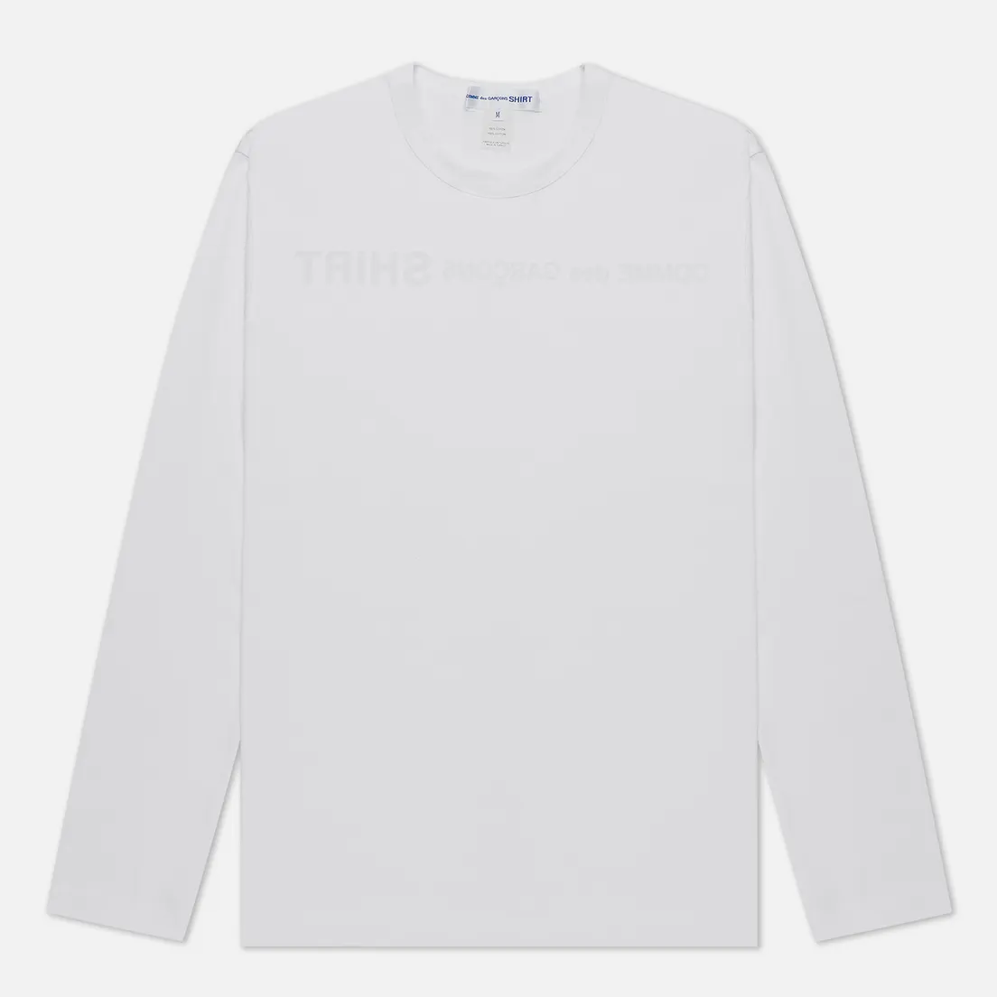 Comme des Garcons SHIRT Мужской лонгслив Logo Print Back