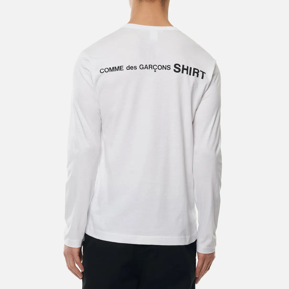 Comme des Garcons SHIRT Мужской лонгслив Logo Print Back