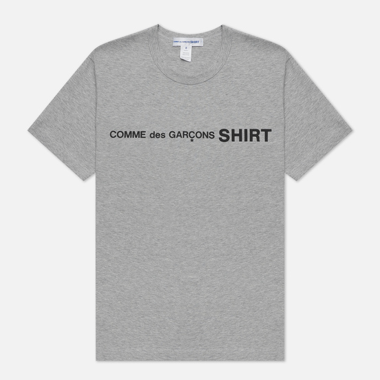 Мужская футболка Comme des Garcons SHIRT Logo Print Front Top Grey