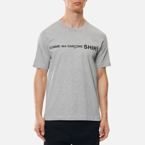 Мужская футболка Comme des Garcons SHIRT Logo Print Front Top Grey