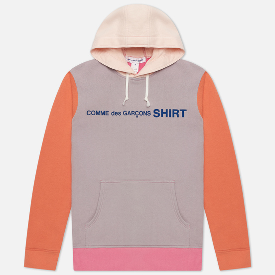 Мужская толстовка Comme des Garcons SHIRT Color Block Hoodie Pink/Mix