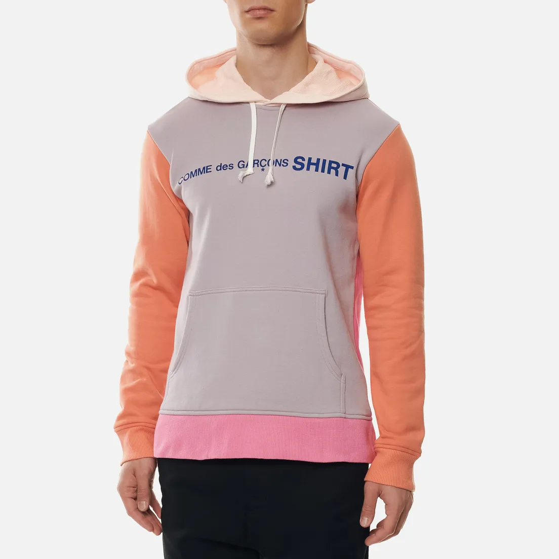 Comme des Garcons SHIRT Мужская толстовка Color Block Hoodie