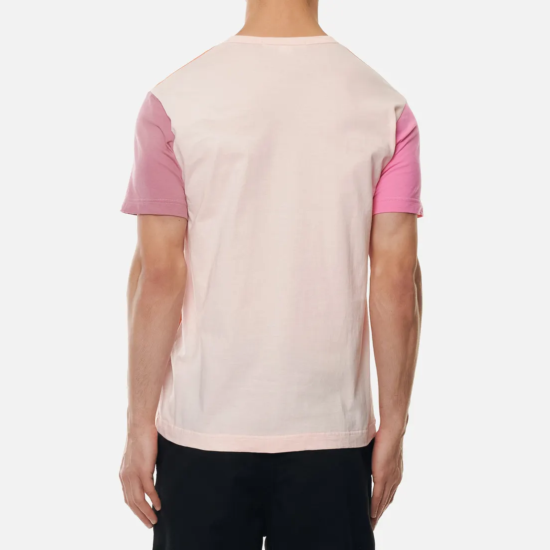 Comme des Garcons SHIRT Мужская футболка Color Block Crew Neck