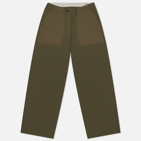 фото Женские брюки alpha industries fatigue mod, цвет оливковый, размер 25