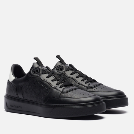 фото Мужские кроссовки woolrich classic basketball leather, цвет чёрный, размер 41 eu