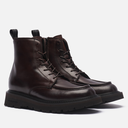 Мужские ботинки Woolrich High Paraboot Leather, цвет коричневый, размер 42 EU