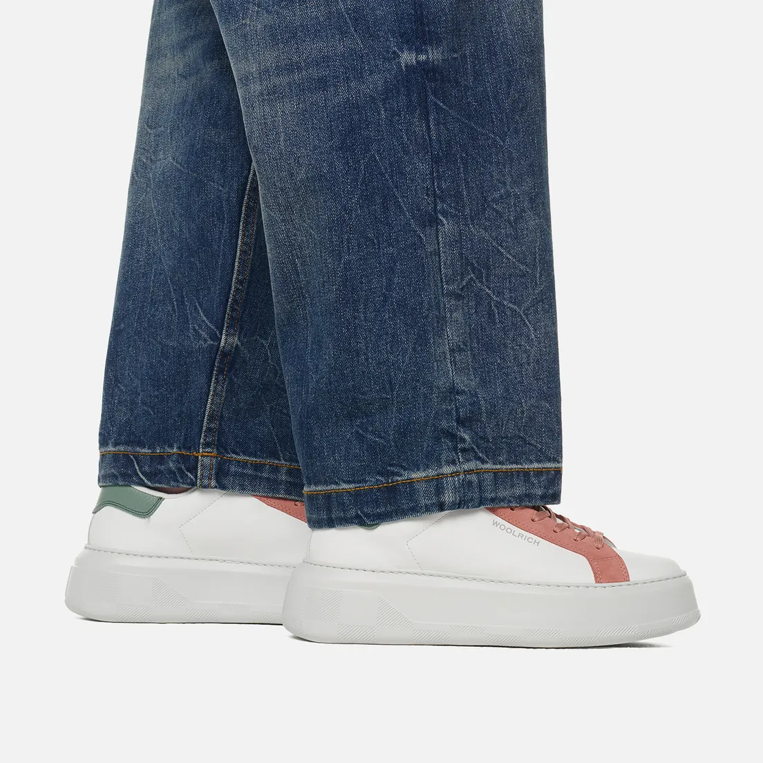 Woolrich Женские кроссовки Chunky Court Suede