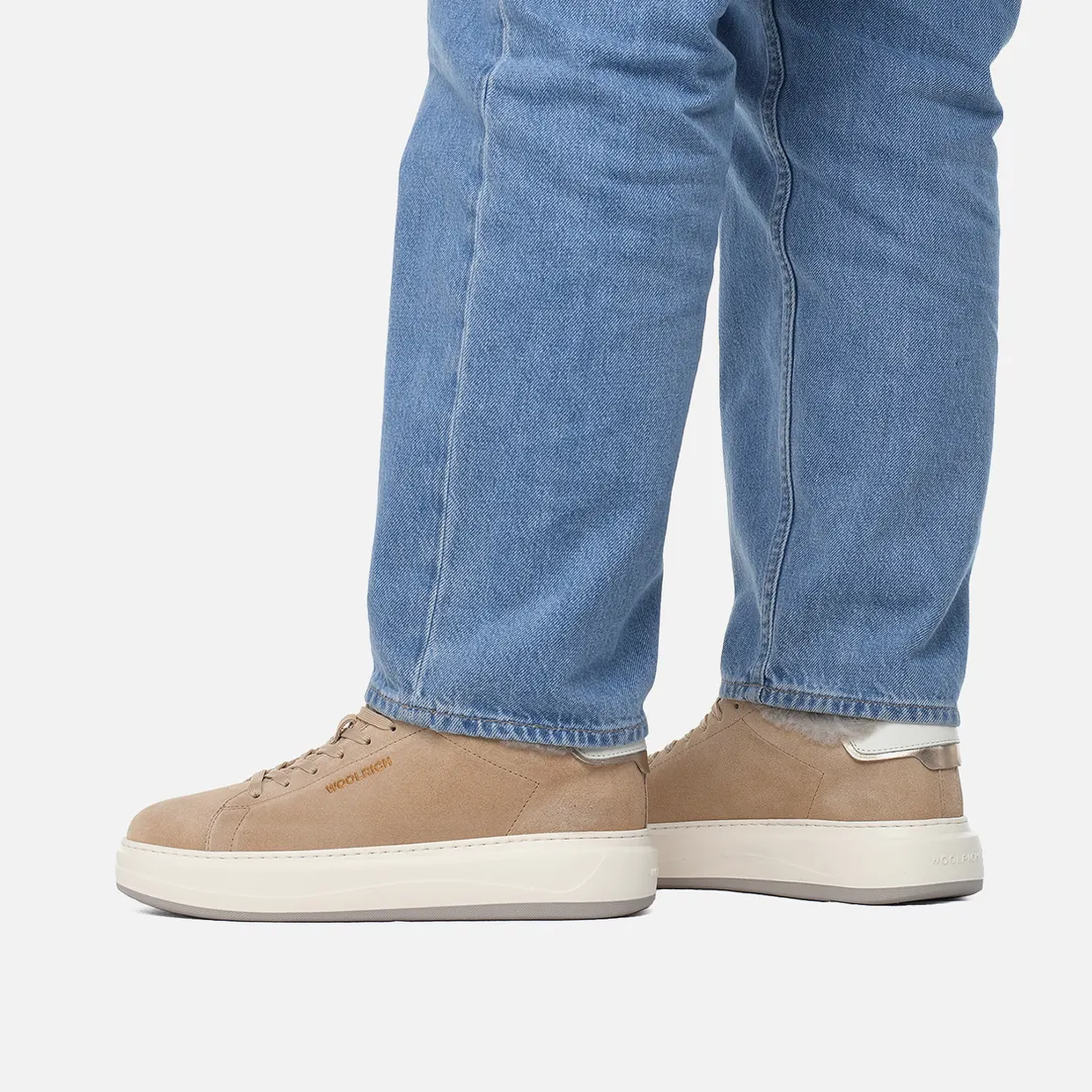 Woolrich Женские кроссовки Arrow Court Fur Suede
