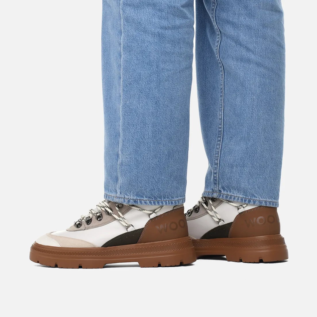 Woolrich Женские ботинки Retro Hiking Gum/Suede