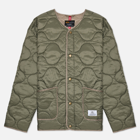   Brandshop Женская куртка лайнер Alpha Industries Contrast Quilted Liner, цвет зелёный, размер M
