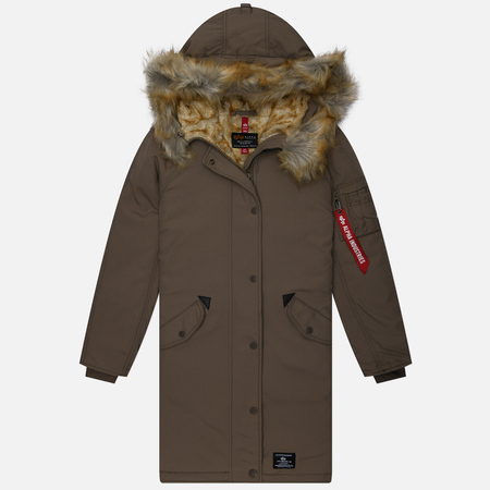   Brandshop Женская куртка парка Alpha Industries Elyse Gen II, цвет коричневый, размер S