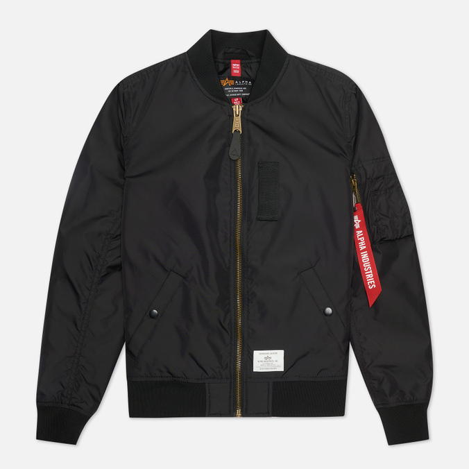 Женская куртка бомбер Alpha Industries, цвет чёрный, размер XS