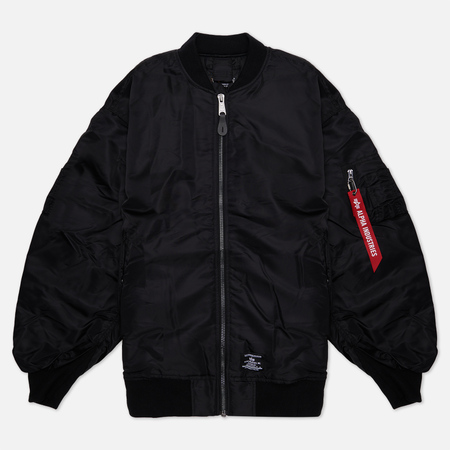   Brandshop Женская куртка бомбер Alpha Industries Oversized MA-1 Mod Flight, цвет чёрный, размер S