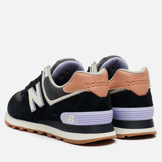 Женские кроссовки New Balance WL574BCX Black/Mystic Purple
