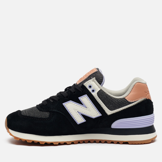 Женские кроссовки New Balance WL574BCX Black/Mystic Purple