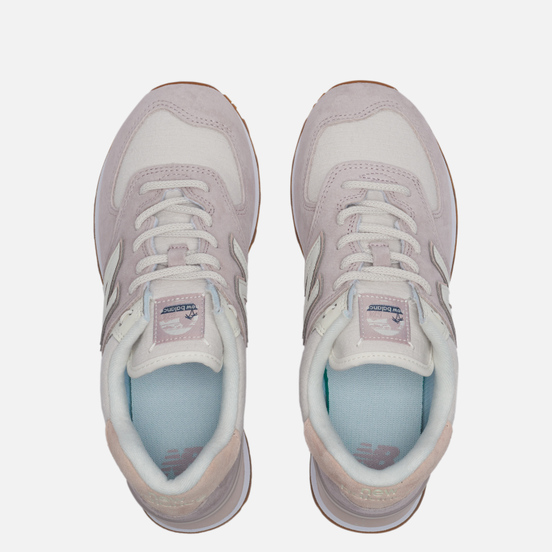 Женские кроссовки New Balance WL574SAX Pink/Beige/White