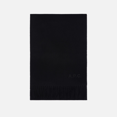  Шарф A.P.C. Ambroise Embroidered, цвет чёрный