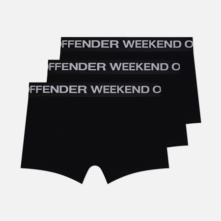 Комплект мужских трусов Weekend Offender Boxer Shorts 3-Pack, цвет чёрный, размер S