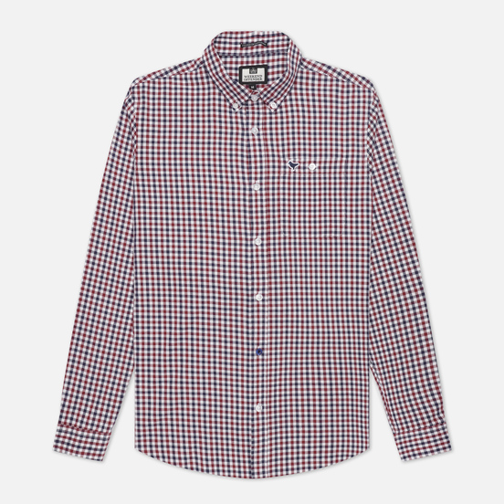 Мужская рубашка Weekend Offender Check Burgundy Check