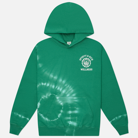 Женская толстовка Sporty & Rich Emblem Hoodie, цвет зелёный, размер XS