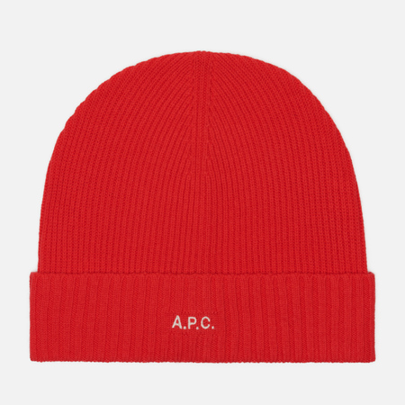   Brandshop Шапка A.P.C. Colin, цвет красный, размер L-XL