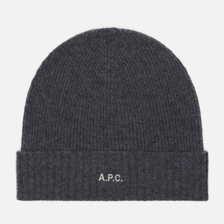  Шапка A.P.C. Colin, цвет серый, размер L-XL