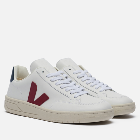 Мужские кроссовки VEJA V-12 Leather, цвет белый, размер 41 EU