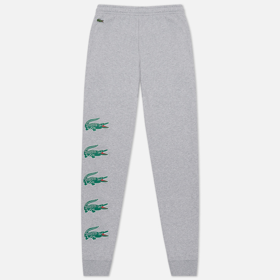 Мужские брюки Lacoste Sport Crocodile Print Fleece Grey Chine