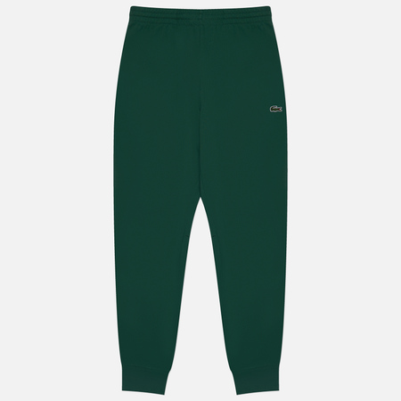 Мужские брюки Lacoste Slim Fit Fleece Joggers, цвет зелёный, размер S - фото 1