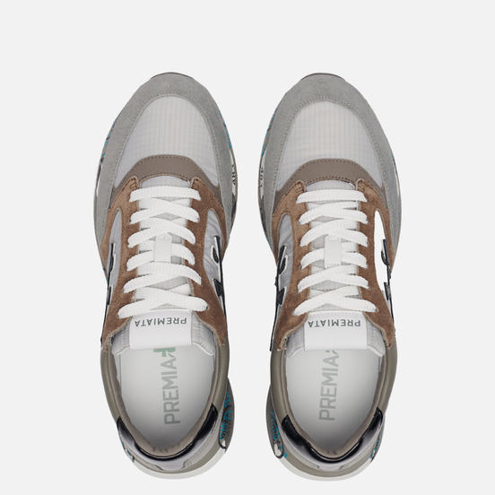 Мужские кроссовки Premiata Zac-Zac 4973 Grey/Brown