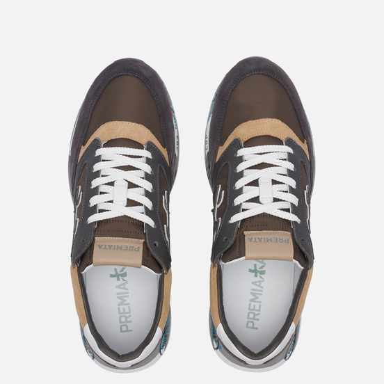 Мужские кроссовки Premiata Zac-Zac 5368 Grey/Brown