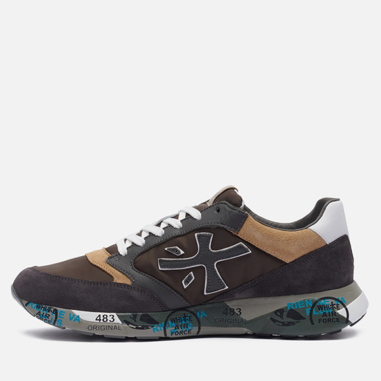 Мужские кроссовки Premiata Zac-Zac 5368 Grey/Brown