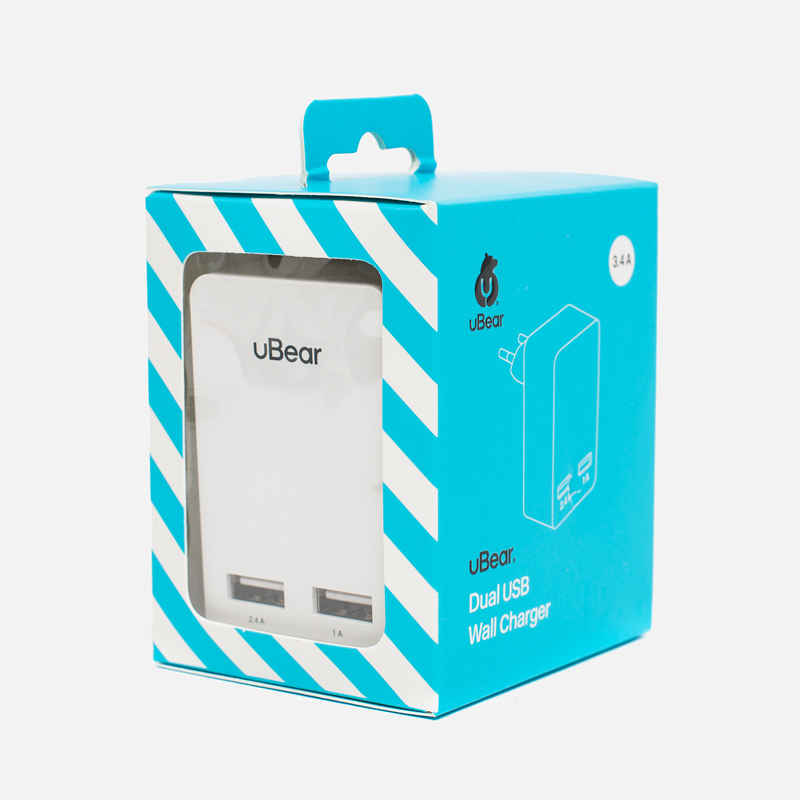 uBear Зарядное устройство Dual USB Wall 3.4 A